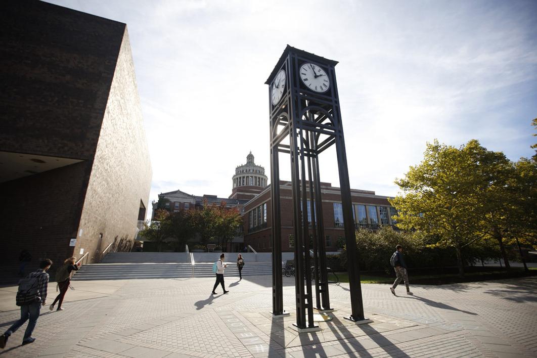 University of Rochester clock tower near Rush Rhees Library